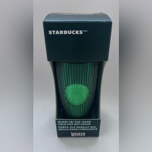 Starbucks Wicked Green Elphaba Cold Cup glow in the Dark Keychain NEW SOLD OUT